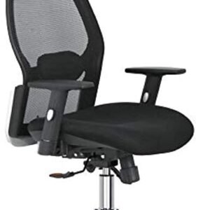 Multi Home Furniture Black Mesh Office Chair – Ergonomic Chair with Adjustable Height, Headrest, Recline & Lumbar Support, High Back Swivel Desk Chair, Gaming Chair, Computer Chair for Home & office