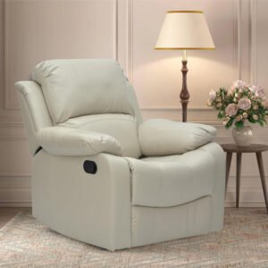 Modern Design Executive Massager Sofa Recliner MH-1801-Beige with 360 Moving and Rocking Sofa and Have More cushion And (Biege)