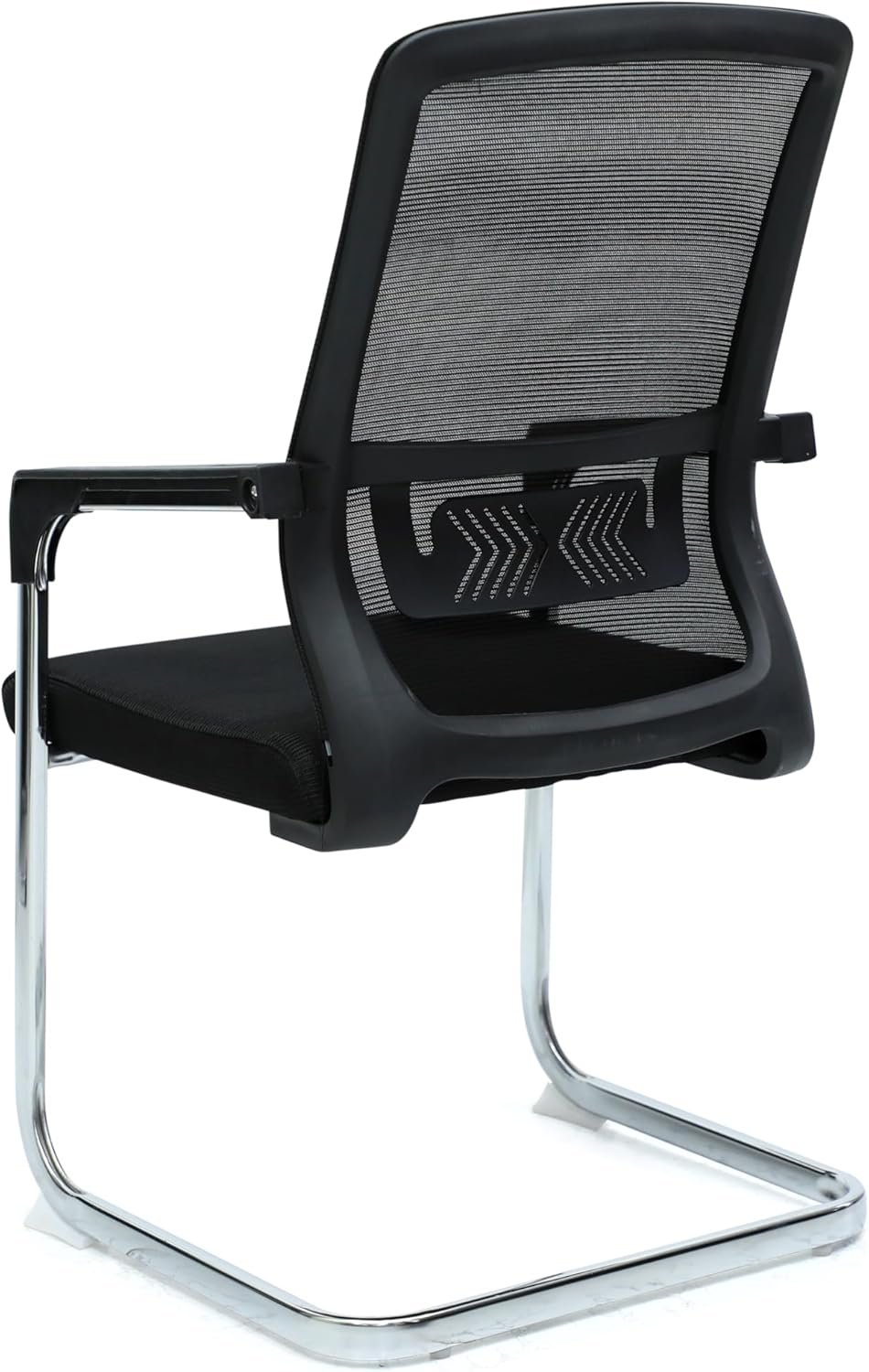 Executive Best Mesh Visitor chair for office visitors MH-125V-BLACK, Hospital, school etc. with steel frame & Modern design, sit & back. (BLACK) - Image 4