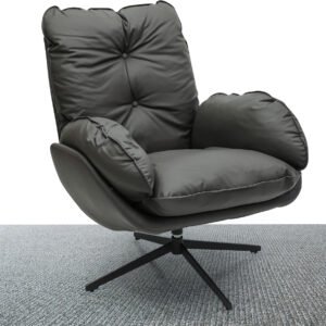 Multi Home Furniture Modern Luxe leisure chair MH-1021- DarkGREY with more Cushioning and more comfortable and breathable design (dark grey)