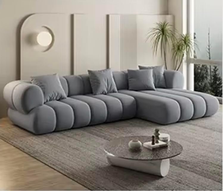 Poppins HOME Premium L‑Shape Corner Sectional Sofa – Luxurious Upholstery, Modular Design, Modern Living Room Sofa (Beige, LEFT) - Image 19