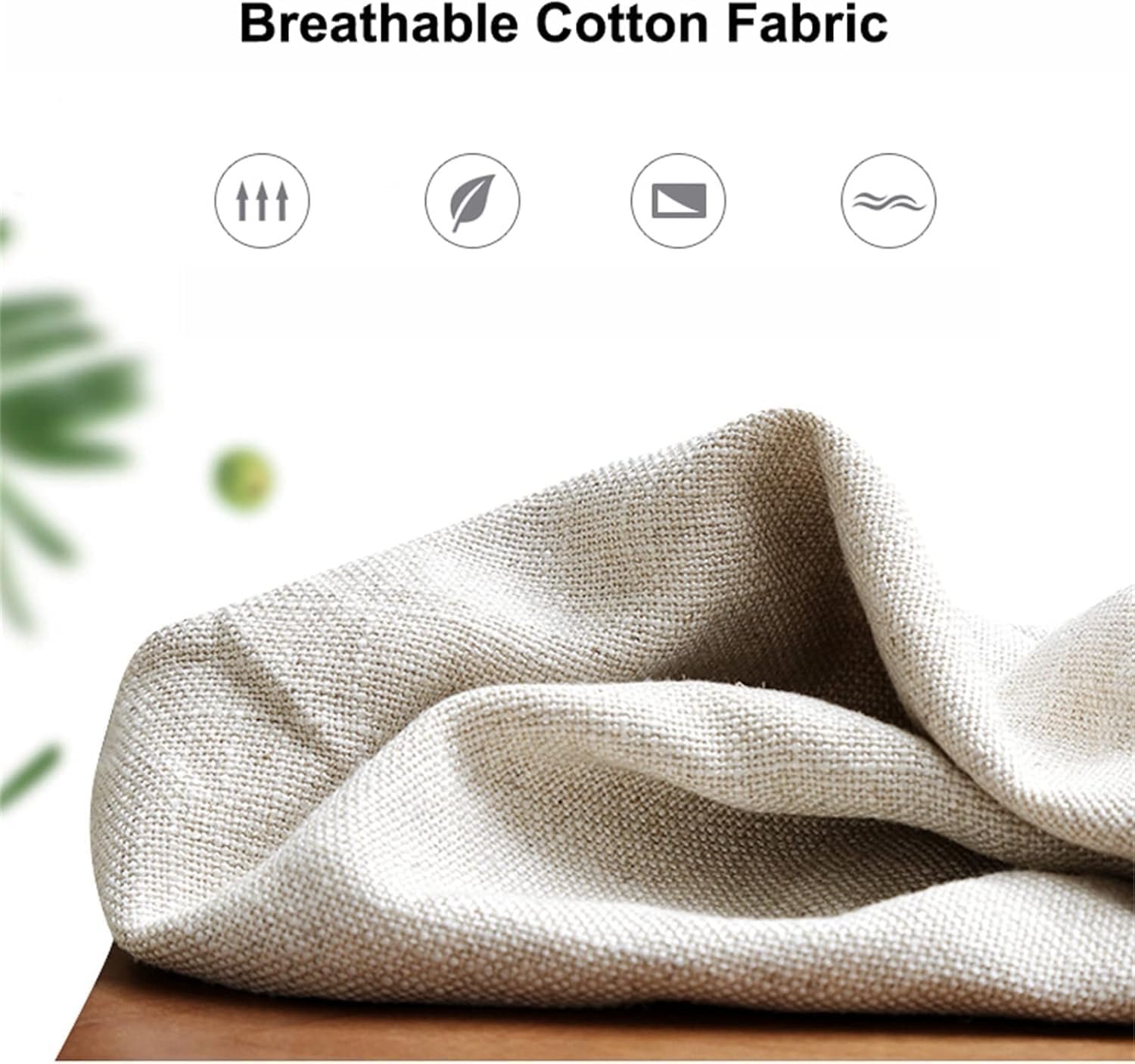 Poppins HOME Modern Sofa Bed with Tufted Cushions, Wooden Legsy (Grey) - Image 4