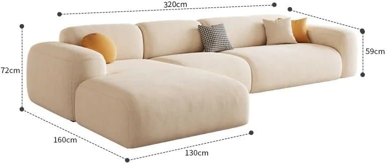 Poppins HOME Multifunctional Relaxing Living Room Sofas Armchair(L Shape) (L Shape+1+Ottoman, Left Arm) - Image 2