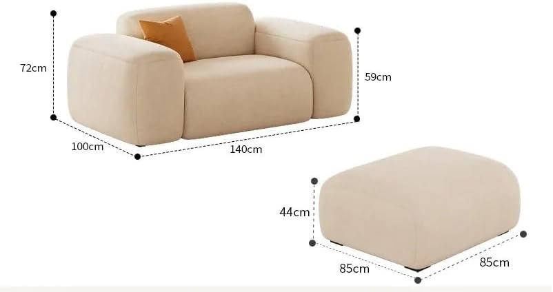 Poppins HOME Multifunctional Relaxing Living Room Sofas Armchair(L Shape) (L Shape+1+Ottoman, Left Arm) - Image 3