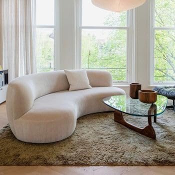 Poppins HOME Modern High-Density Foam Minimalist Sofa – Contemporary Living Room Furniture (3 SEATER) - Image 2