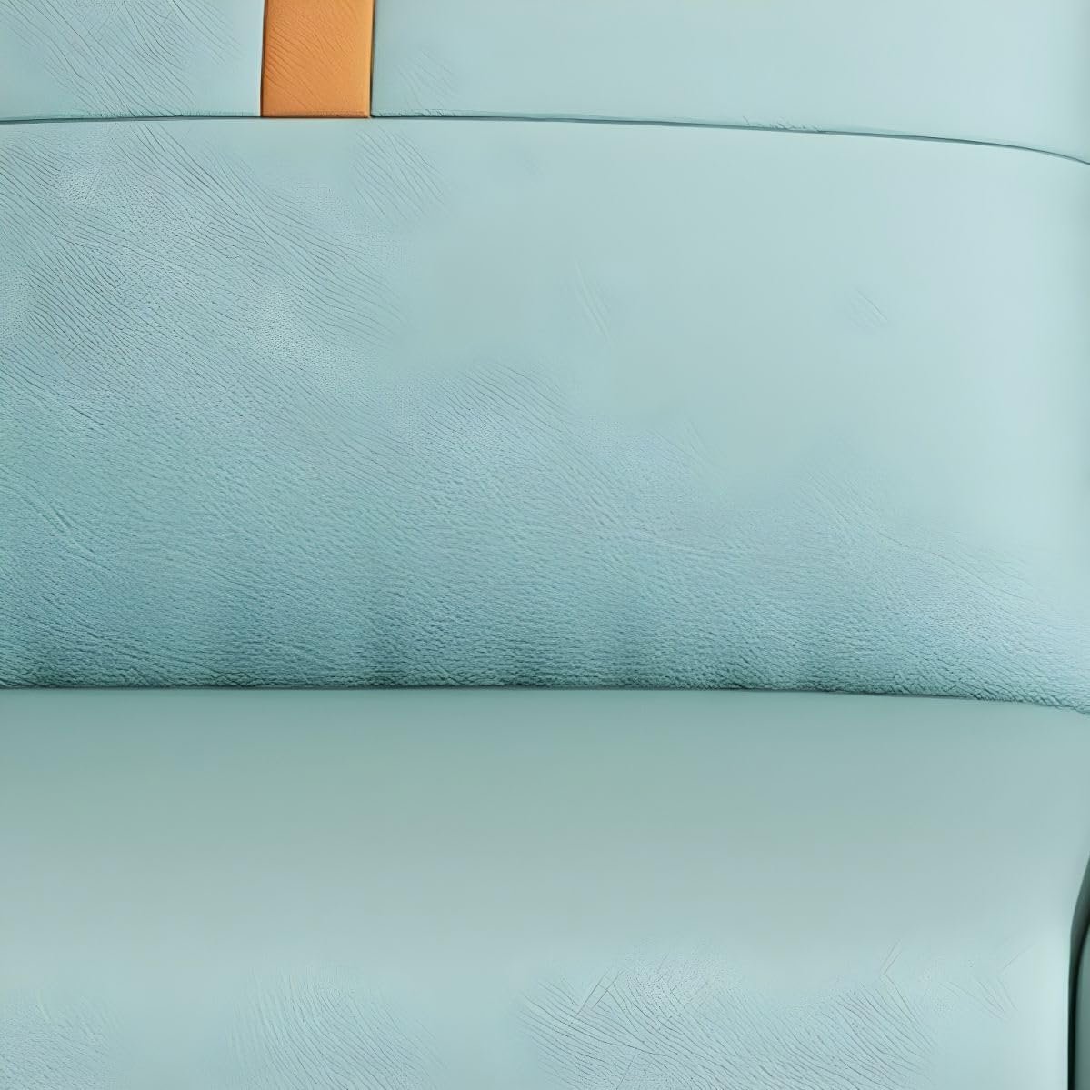 Poppins HOME Modern Sofa with Orange Pipinger (Blue, 3 Seater) - Image 6