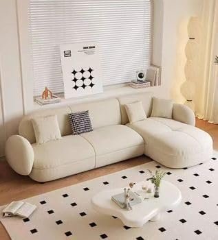 Karnak Modern L-Shaped Sofa Set – Upholstered Sectional Couch with Solid Wood Frame for Living Room, Office, or Hotel (black, 75) - Image 5