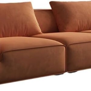 Karnak Modern Modular Sofa Set, 3-Seater (Orange)