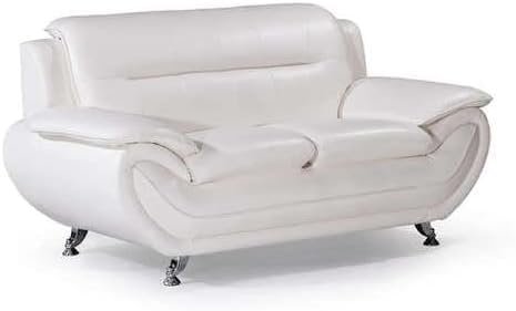 Karnak Full Leather Air 321 Sofa Set – 3-Piece Reclining Leather Sofa Set in Brown (WHITE, 3 SEATER) - Image 4