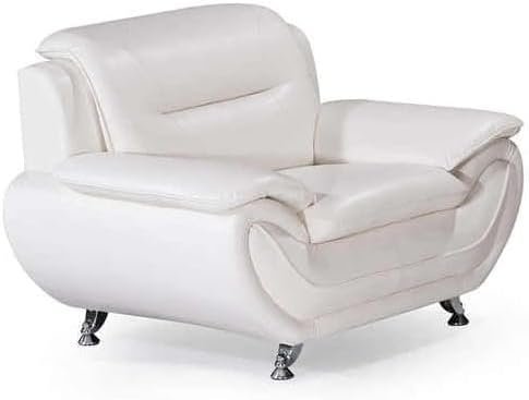 Karnak Full Leather Air 321 Sofa Set – 3-Piece Reclining Leather Sofa Set in Brown (WHITE, 3 SEATER) - Image 5