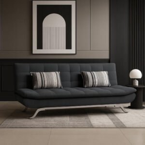 Karnak Convertible Sofa Bed - Foldable | Adjustable | and Contemporary Sofa | Modern Sleeper for Living Room (Grey) | Modern Sofa | Couch | Living