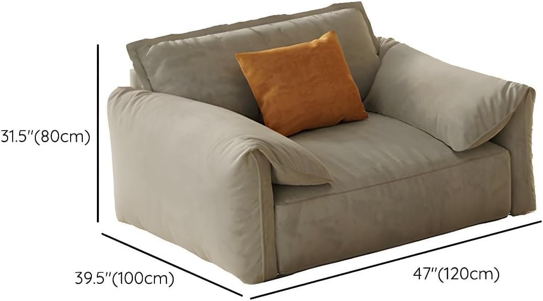 Karnak Modern Brown Anti Cat Scratch Fabric Sofa With Pillow Top Arm And Stain Resistant Feature Latex Seat Filling | 340.36 X 99.06 X 78.74 Cm + 83. - Image 3