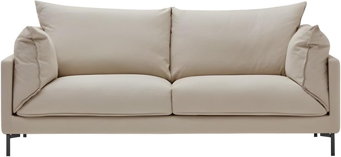 Karnak Modern Living Room Fabric Sofa Recessed Arm Loveseat With Black Legs 160 X 88 X 88 Cm Dark Gray FOS-COM-10378 | Modern Sofa | Couch | Living Ro - Image 5