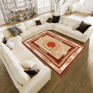 Karnak Leisure 11- Seater U - Shape Sofa Couch Modern Design Design Sofa Couch with Natural Wood Frame and Comfortable (Off White) for Living Room Furniture