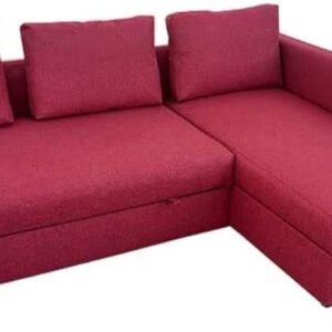 Karnak Convertible Sofa Couch Cum Bed L-Shape Corner Sofa Couch Plus Diwan Bed with Storage Box & Cushion for Living Room, Home, Office, Apartment, Studio Room Size 215x150x75 Centimeters KSB211