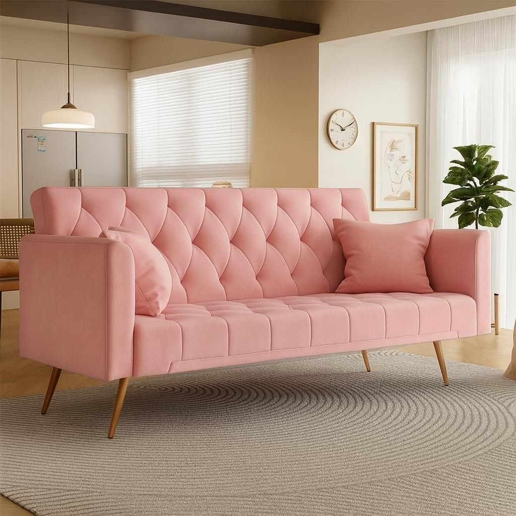 Karnak 2024 Minimalist Nordic Sofa (PINK, 3 SEATER)