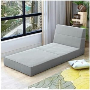 Karnak 3-Seater Sofa Cum Bed: Elevate your space with style and comfort. Perfect for lounging and sleeping (Grey, Harrison) (Light Grey, Single Seater)