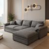 Karnak Italian Technology Fabric Sofa Light Luxury Down Latex Sofa Super Large Sitting Wide Living Room Size Combination Sofa