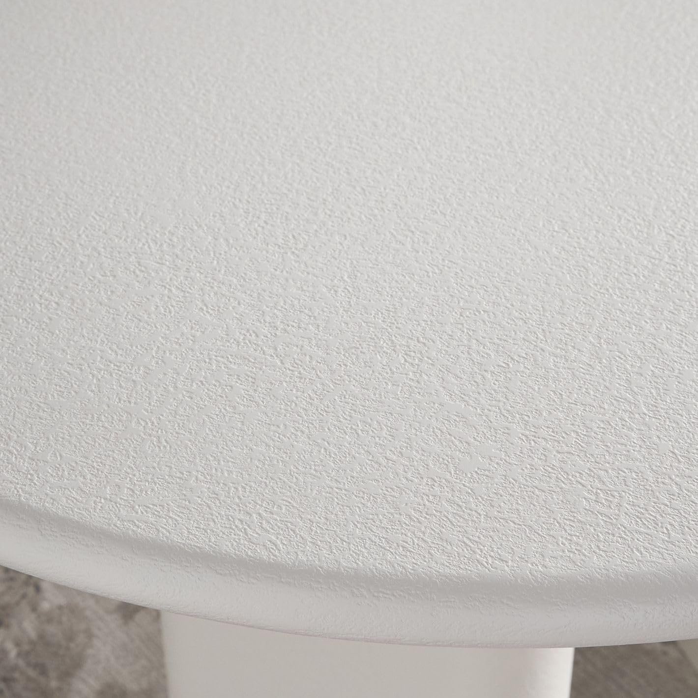 Karnak Pillar 6-Seater Oval Dining Table with Textured MDF Top, Three Pillar Legs, Contemporary Homestead Style - Image 25