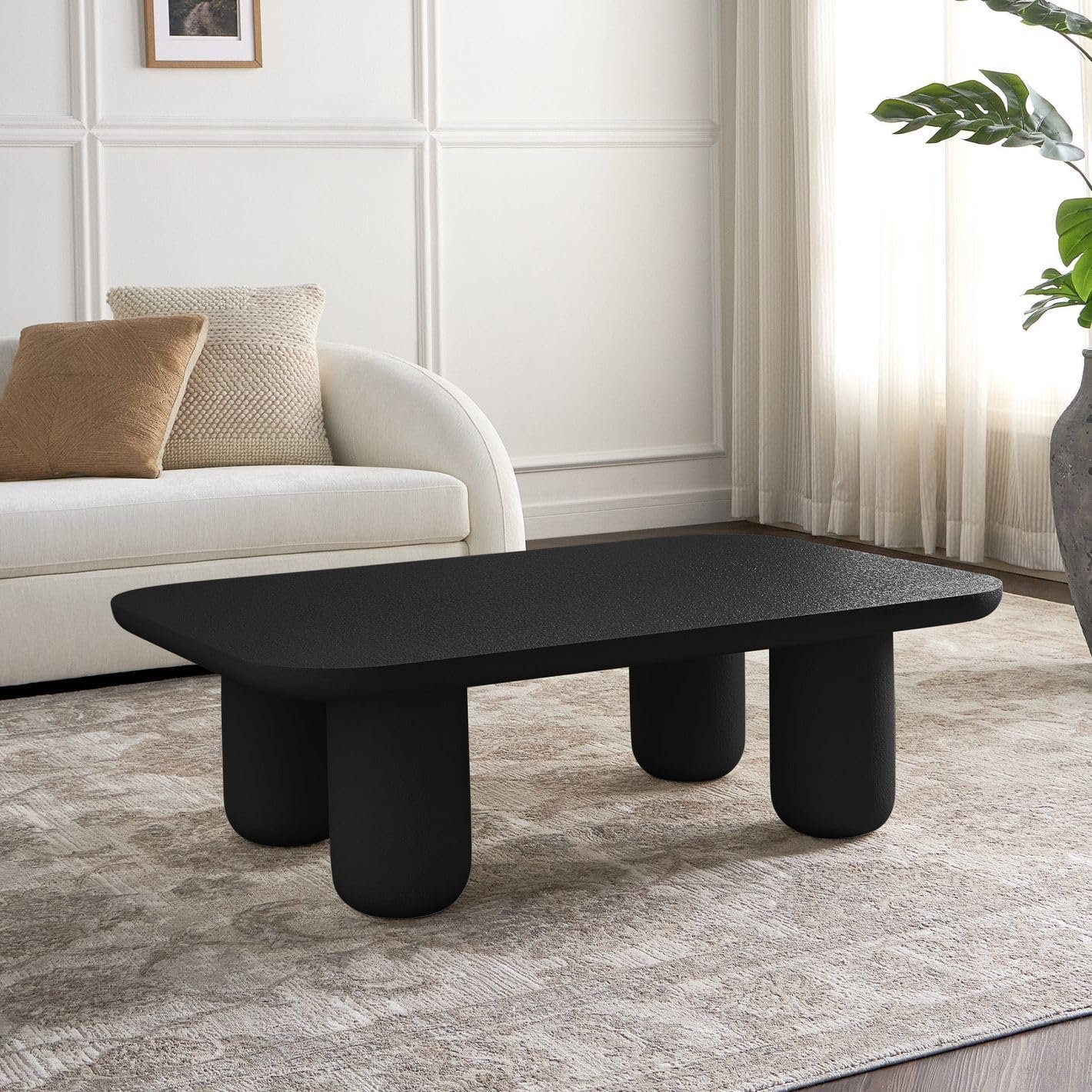 Karnak Velvet Coffee Table – Modern Rectangular Design, Engineered Wood Construction, Durable & Elegant Living Room Furniture (Black) - Image 40