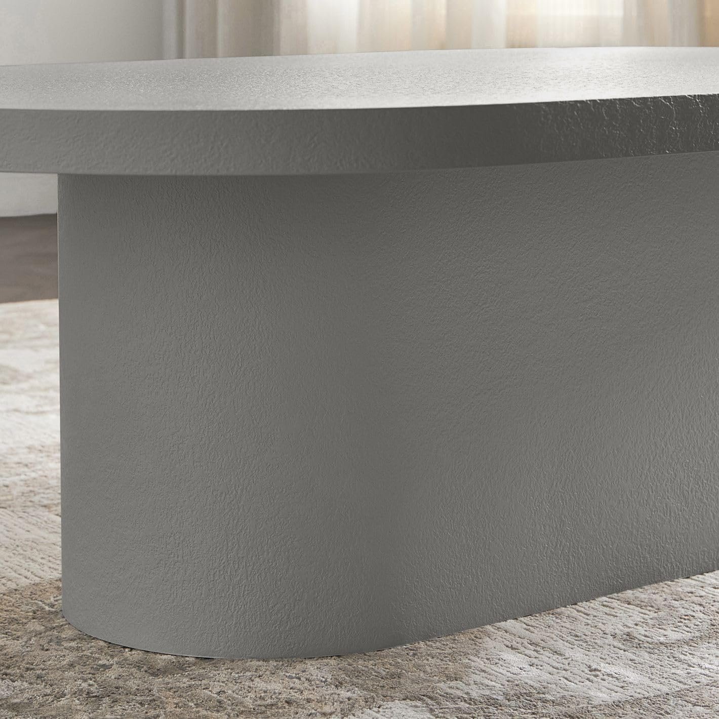 Karnak Block Coffee Table | Large Rectangular Modern Table Design | Engineered Wood Table Construction | Durable & Stylish for Living Room Table (White) - Image 15