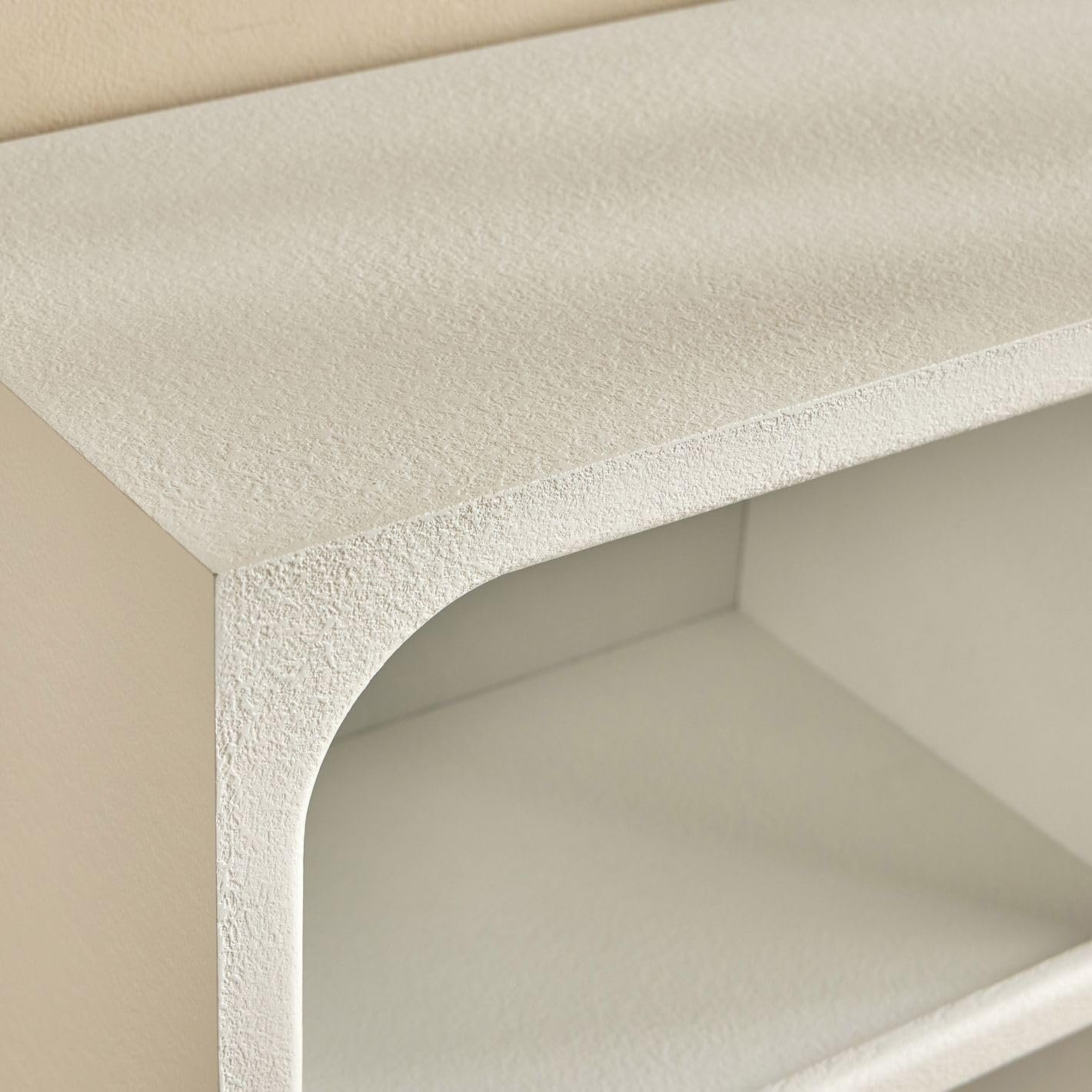 Karnak Float Buffet Modern Sideboard with 3 Doors, Minimalist Rounded-Edge Design, Cylindrical Legs & Concealed Storage (Black) - Image 11