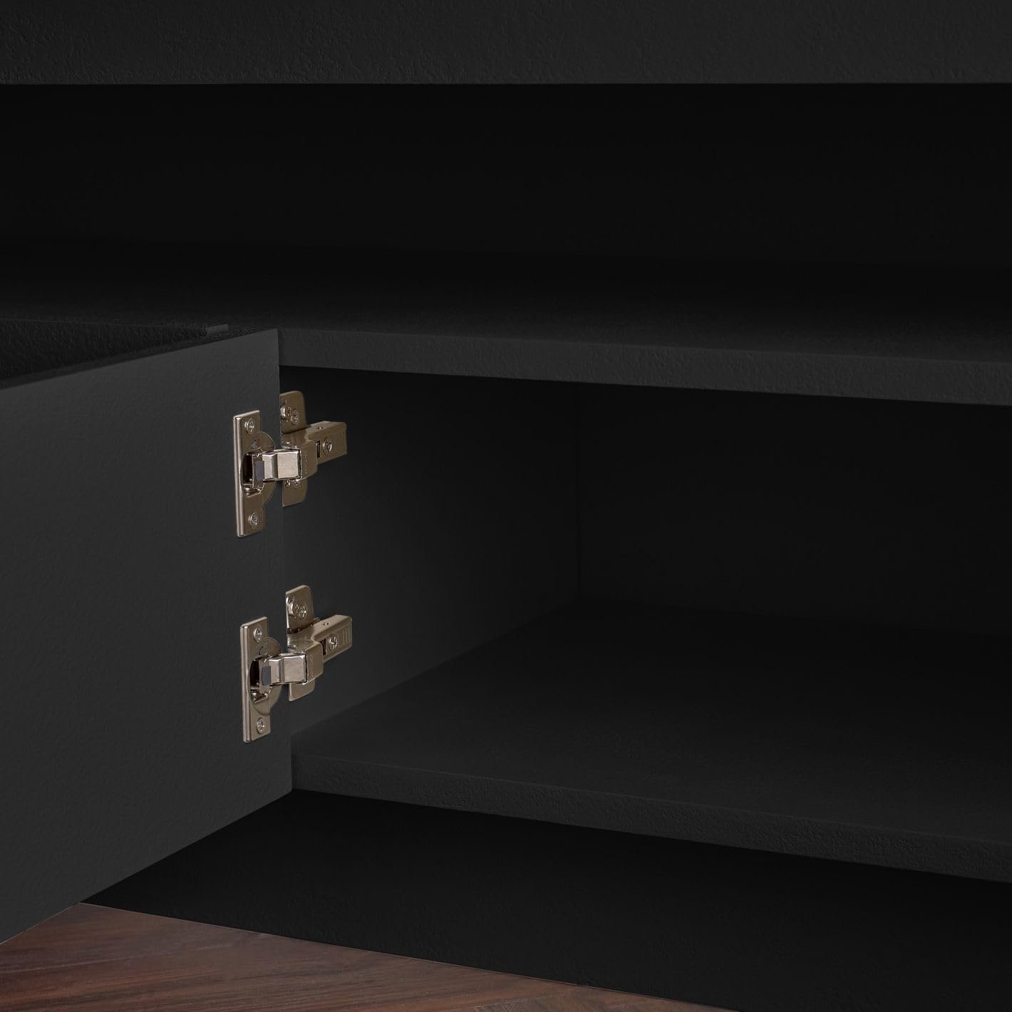 Karnak Horizon TV Unit | Modern Media Console with 4 Doors & Open Shelf | Stylish Wooden TV Cabinet with Storage for Living Room Furniture - Image 21