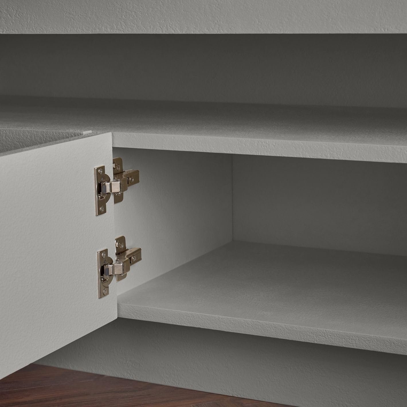 Karnak Horizon TV Unit | Modern Media Console with 4 Doors & Shelf | Elegant Wooden TV Cabinet with Storage for Living Room Furniture (Black) - Image 20