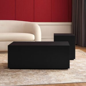 Karnak Mist 2-Piece Coffee Table Set – Modern Engineered Wood Tables, Stylish & Versatile Living Room Furniture