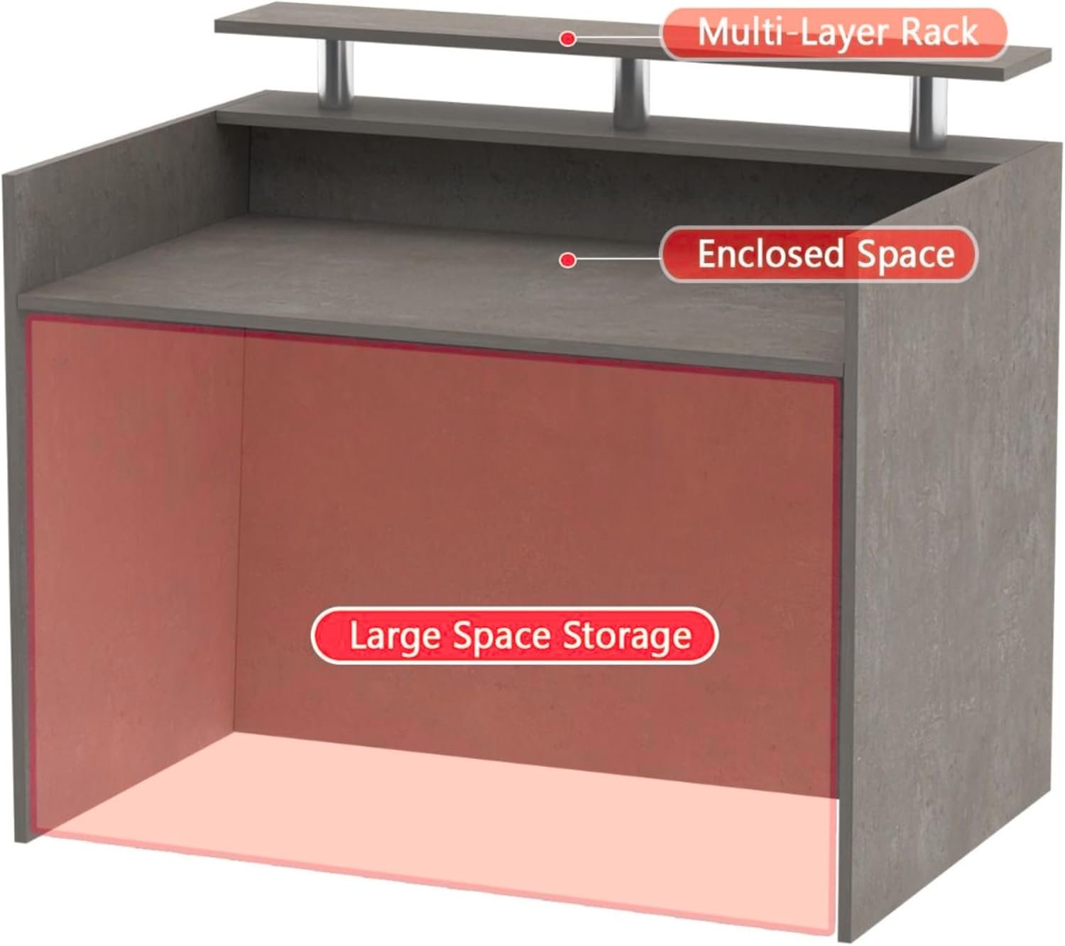 Karnak Modern 2-Person Reception Desk | Office Counter Table | Elegant MDF Front Desk for Hotel, Office & Restaurant (Light Brown) - Image 40