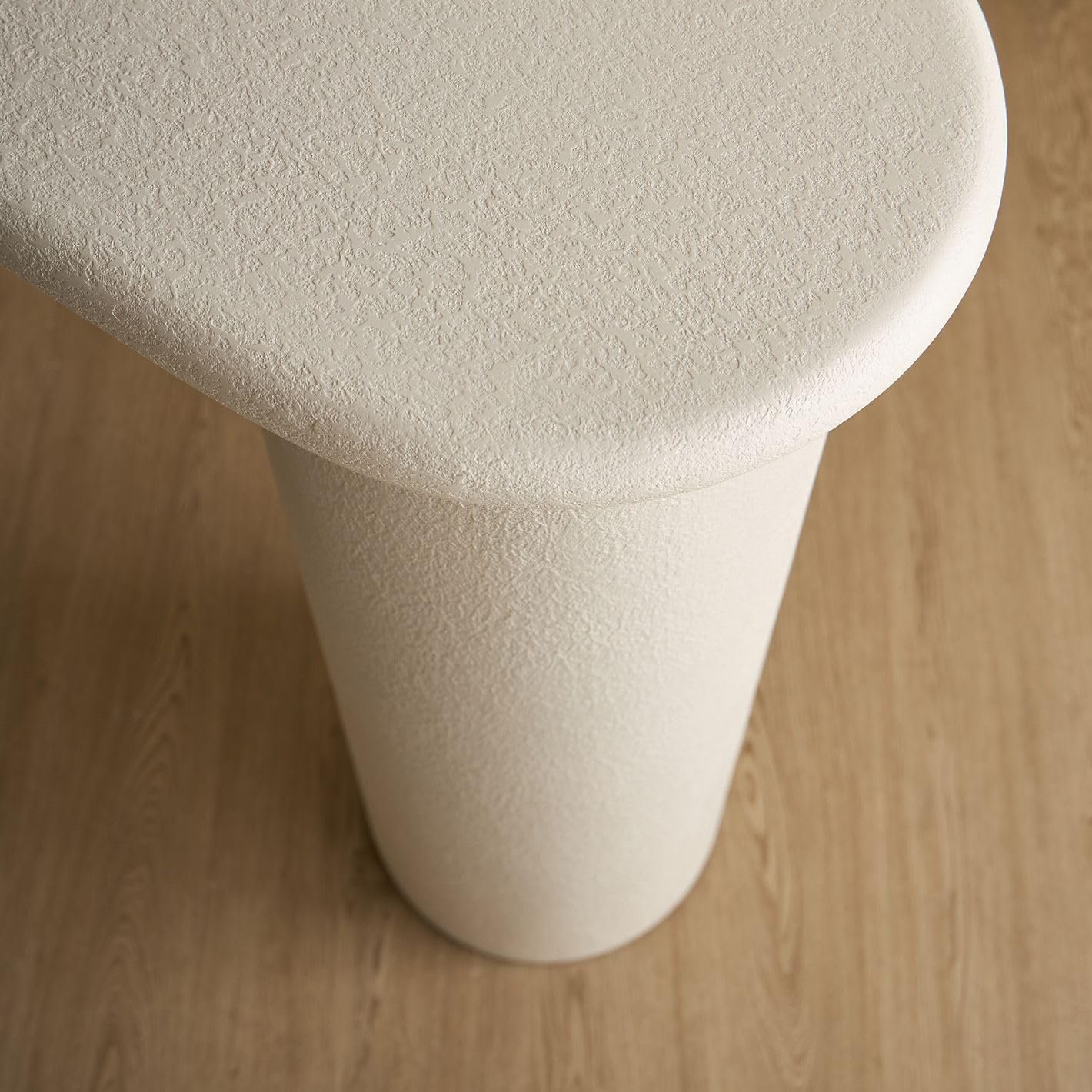 Karnak Pillar Console Table | Modern MDF Console with Plaster Finish & Sleek Pillar Legs | Hallway & Living Room Furniture (Black) - Image 20