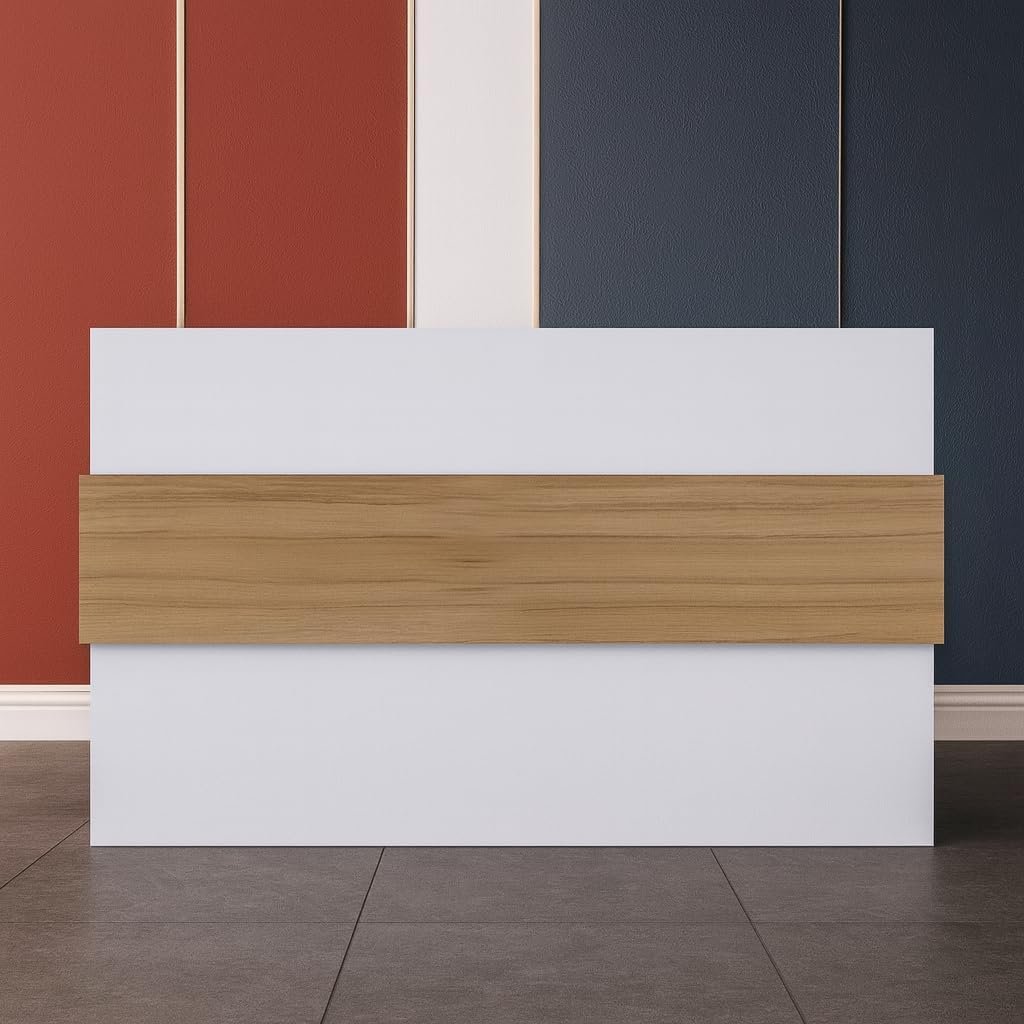 Karnak Reception Desk | Modern Office Front Desk for 2 Staff | 180cm Wide Reception Desk for Front Office Desk | Office, Hotel & Restaurant Use (Natural Wooden & Grey) - Image 29