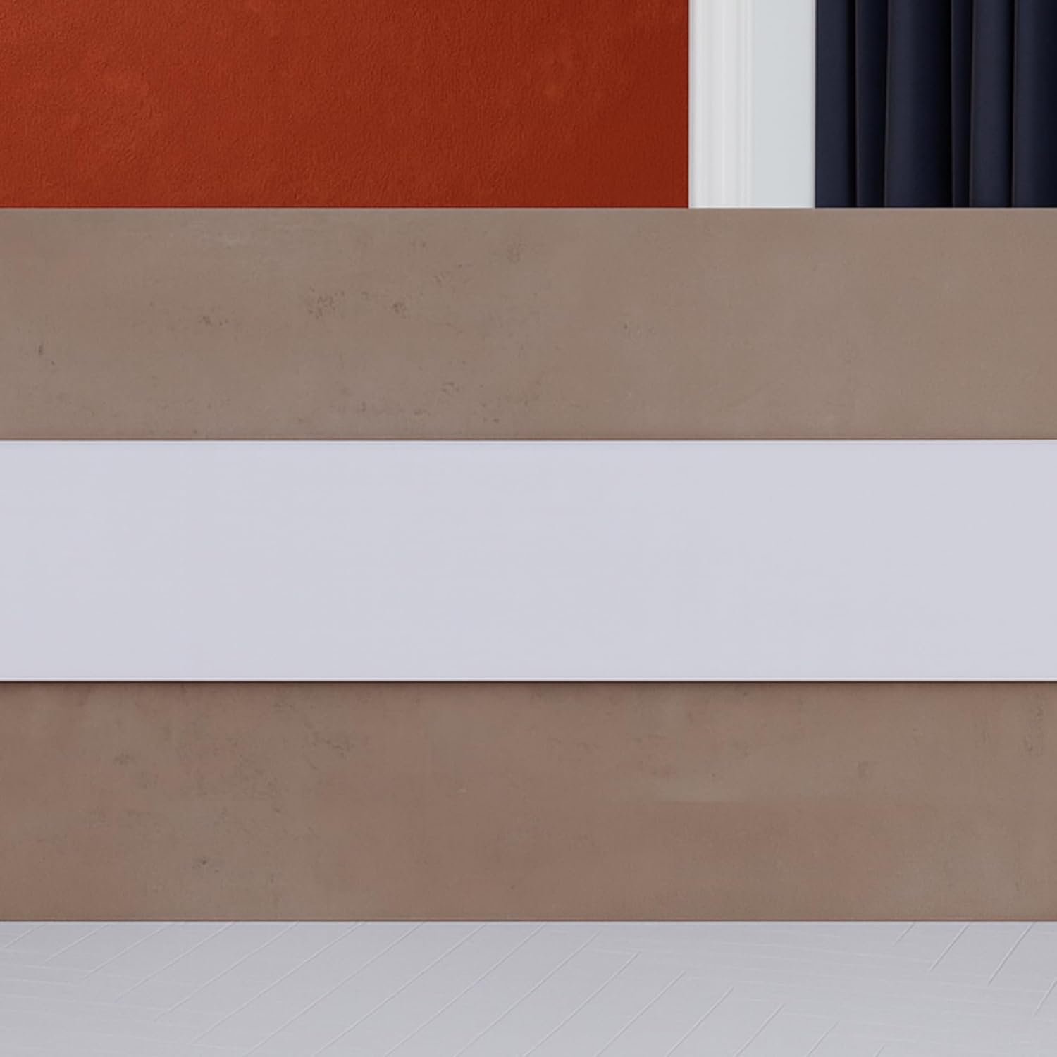 Karnak Reception Desk | Modern Office Front Desk for 2 Staff | 180cm Wide Reception Desk for Front Office Desk | Office, Hotel & Restaurant Use (Oak-Dust & Grey) - Image 5