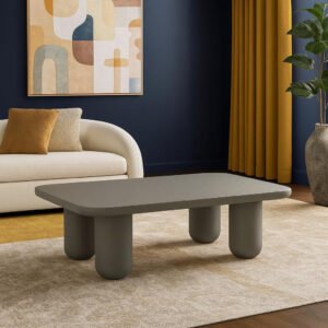 Karnak Velvet Coffee Table – Modern Rectangular Design, Engineered Wood Construction, Durable & Elegant Living Room Furniture