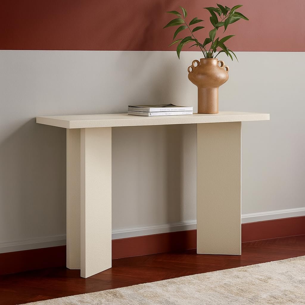 Karnak Whisper Console Table – Modern Engineered Wood Hallway & Living Room Furniture with Textured Finish, - Image 12