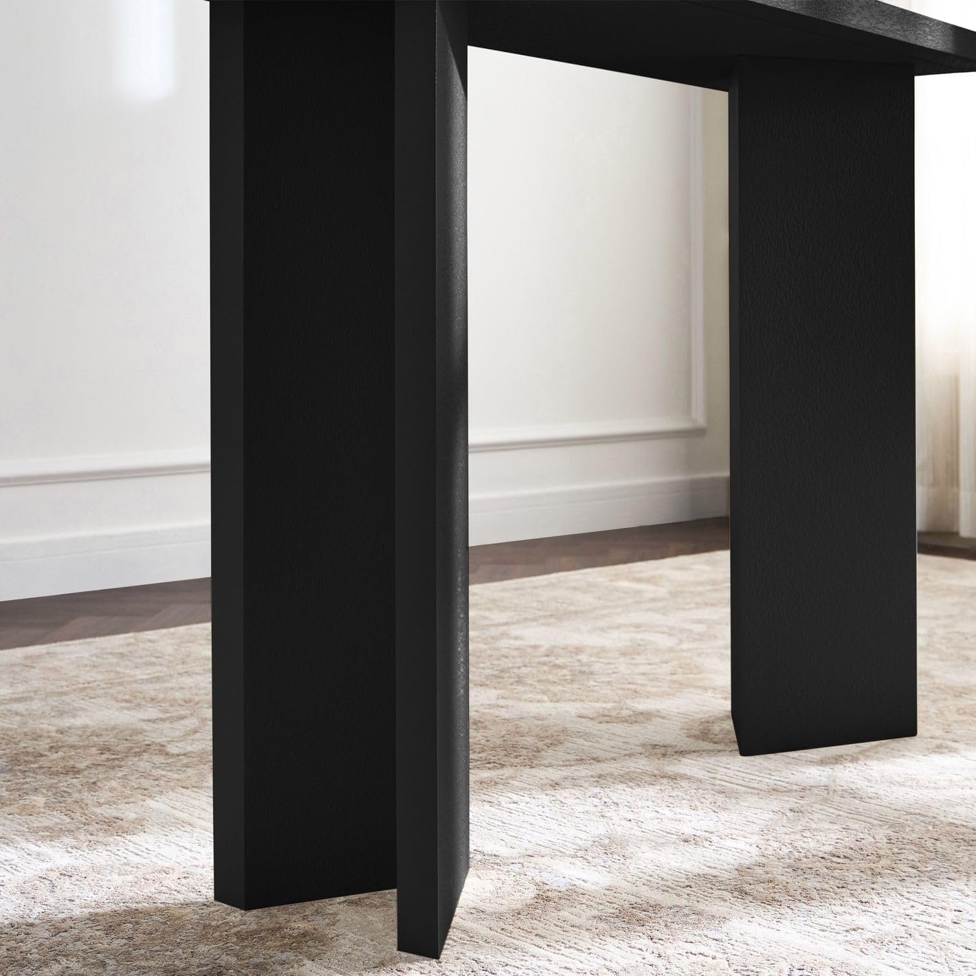 Karnak Whisper Console Table | Modern Engineered Wood Console with Textured Finish | Stylish Hallway & Living Room Furniture (Biege) - Image 11