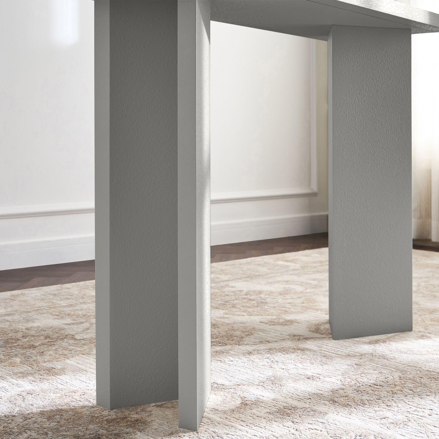 Karnak Whisper Console Table | Modern Engineered Wood Console with Textured Finish | Stylish Hallway & Living Room Furniture (Biege) - Image 16