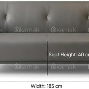 Alternative view of Karnak Aukai Modern 5-Seater Sofa Set | Leather Tufted Couch | Grey Comfortable Armrest Sofa Set for Living Room Apartment, Villas Furniture
