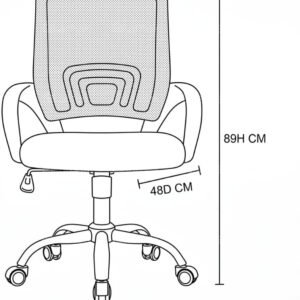 Alternative view of Karnak Loriece Medium Back Office Chair | Mesh Executive Chair | Adjustable 360?Swivel Gaming Office Chair for Home & Office Furniture (Black)